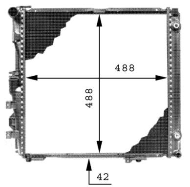 Mercedes Radiator - Behr 376713291